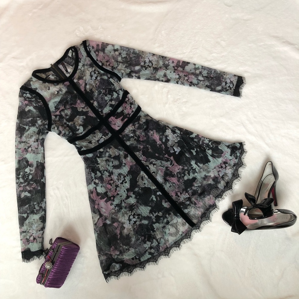 Fire Los Angeles floral sheer dress - Picture 1 of 8